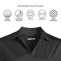 School Uniform Women's Plus Rapid Dry Long Sleeve Sport Collar Polo