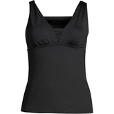 Women's Chlorine Resistant Tummy Control Grecian Tankini Swimsuit Top Adjustable Straps
