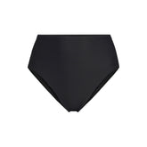 Women's Plus Size Chlorine Resistant Ottoman Rib High Waisted Bikini Bottoms