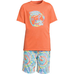 Boys Short Sleeve Tee and Shorts Pajama Set