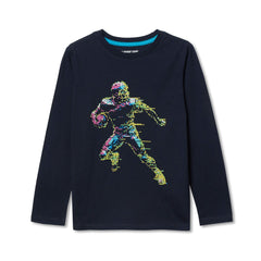 Boys Husky Long Sleeve Graphic Tee