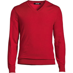 Mens Big and Tall Performance Long Sleeve Vneck Pullover Sweater