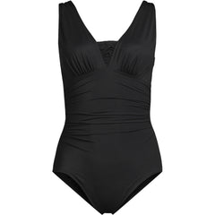 Women's Petite New SlenderSuit Grecian Adjustable Low Leg One Piece