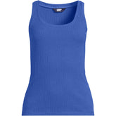 Women's Plus Size Pointelle Rib UNeck Tank