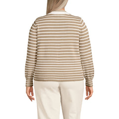 Women's Plus Size Drifter Set in Sleeve Vneck Sweater
