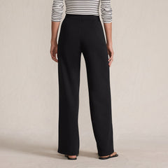Women's Petite Serious Sweats High Rise Fleece Lined Straight Leg Pants