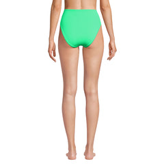 Women's Tugless QuickDry High Waisted High Leg Bikini Bottoms