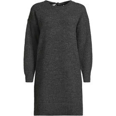 Women's Fuzzy Bow Back Mini Sweater Dress