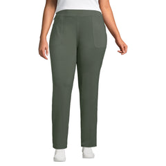 Women's Plus Size Active Hi Impact 5 Pocket High Rise Straight Leg Pants