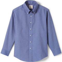 School Uniform Men's Long Sleeve Solid Oxford Dress Shirt