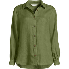 Women's Linen Long Sleeve Feminine Shirt