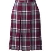 Women's Plaid Box Pleat Skirt Top of the Knee