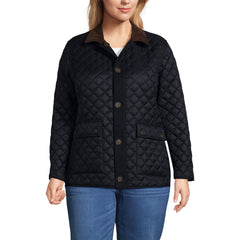 Women's Plus Size Reversible Barn Quilted Insulated Jacket