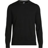 Men's Big Fine Gauge Cotton Crew Neck Sweater