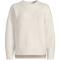 Women's Plus Size Ultrasoft Crew Neck Hi Low Hem Tunic Sweater