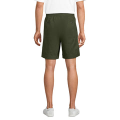 Men's 7" Linen Cotton Elastic Waist Short
