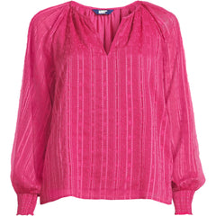 Women's Clip Dot Chiffon Blouse