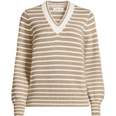 Women's Petite Drifter Set in Sleeve Vneck Sweater