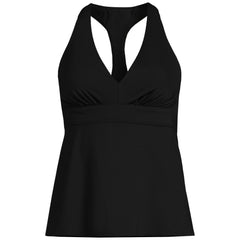 Women's Plus Size V-Neck Racerback Flutter Tankini