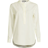 Women's No Iron Banded Collar Popover Shirt