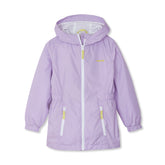 Girls Hooded Water Resistant Rain Jacket