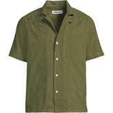 Men's Big Textured Camp Collar Shirt