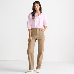 Women's Herringbone Chino High Rise Utility Pants