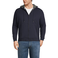 Men's Big and Tall Serious Sweats Full Zip Sherpa Fleece Hoodie