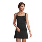 Women's D-Cup Paisley Texture Chlorine Resistant Square Neck Underwire Tankini Top Swimsuit