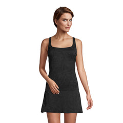 Women's D-Cup Paisley Texture Chlorine Resistant Square Neck Underwire Tankini Top Swimsuit