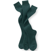 School Uniform Girls Solid Cable Knee Socks (3-pack)