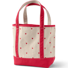 Medium Embroidered 5 Pocket Open Top Canvas Tote Bag