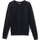 Boys Cotton Modal Fine Gauge V-neck Sweater