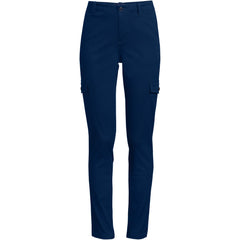 Women's Petite Mid Rise Slim Cargo Chino Pants