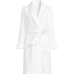 Women's Plus Size Soft Terry Long Sleeve Knee Length Robe