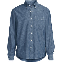 Men's Big Long Sleeve Chambray Shirt