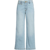 Women's Plus Size Recover Denim Mid Rise Wide Leg Ankle Jeans