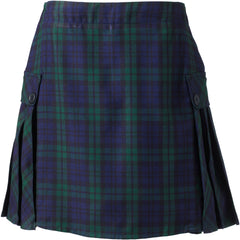 Women's Above the Knee Plaid Side Pleat Skort