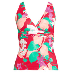 Women's DDD-Cup V-Neck Plunge X Back Tankini Top