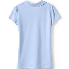 Girls Short Sleeve Peter Pan Collar Polo Shirt