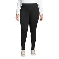 Women's Plus Size High Rise Serious Sweats Fleece Lined Pocket Leggings