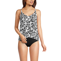Women's Tulip Hem Tankini Top Print