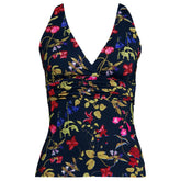 Women's D-Cup V-Neck Plunge X Back Tankini Top