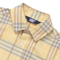 Boys Short Sleeve Poplin Camp Shirt