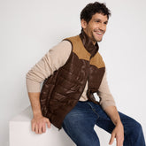Men's Faux Leather Western Insulated Vest