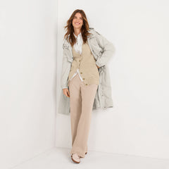 Women's Tall Sport Knit High Rise Pleated Wide Leg Pants