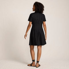Women's Cambric Above the Knee Shirt Dress