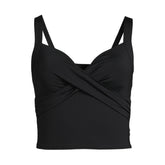 Women's Plus Size DD-Cup Sweetheart Wrap Midkini Top