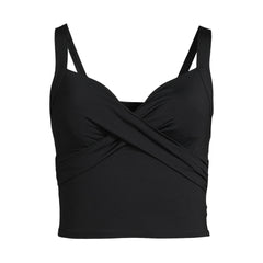 Women's D-Cup Sweetheart Wrap Midkini Top