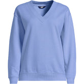 Women's Plus Size Long Sleeve Serious Sweats V-neck Sweatshirt